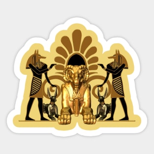 Anubis the egyptian god Sticker